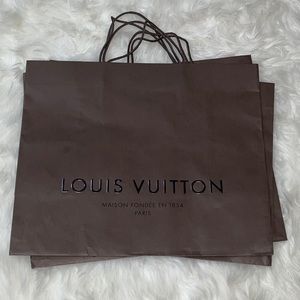 AUTHENTIC Set of 3 Louis Vuitton Shopping Bags